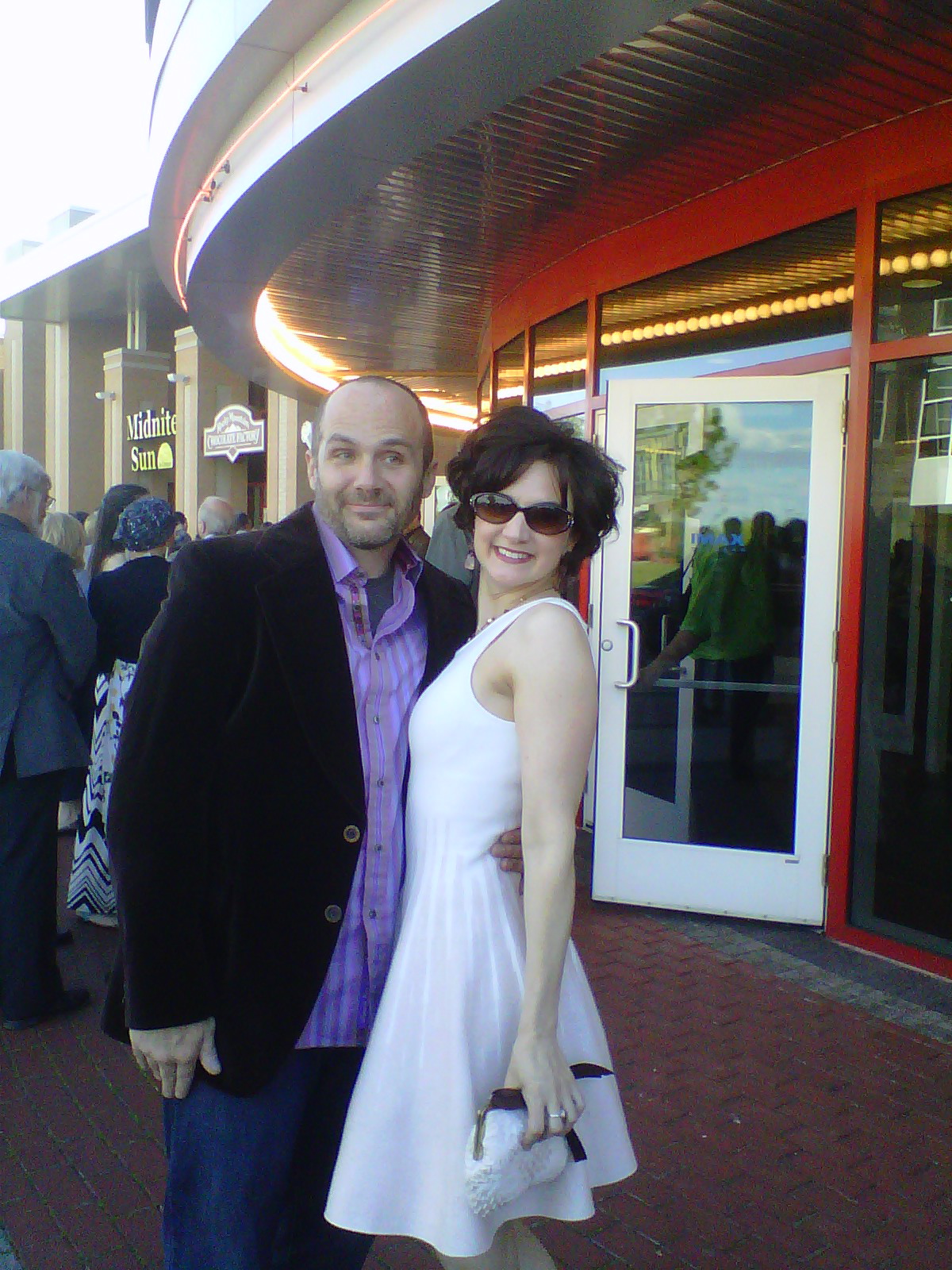 Amy McFadden and fiance Joe Anderson at Premiere of Mickey Matson and the Copperhead Conspiracy.