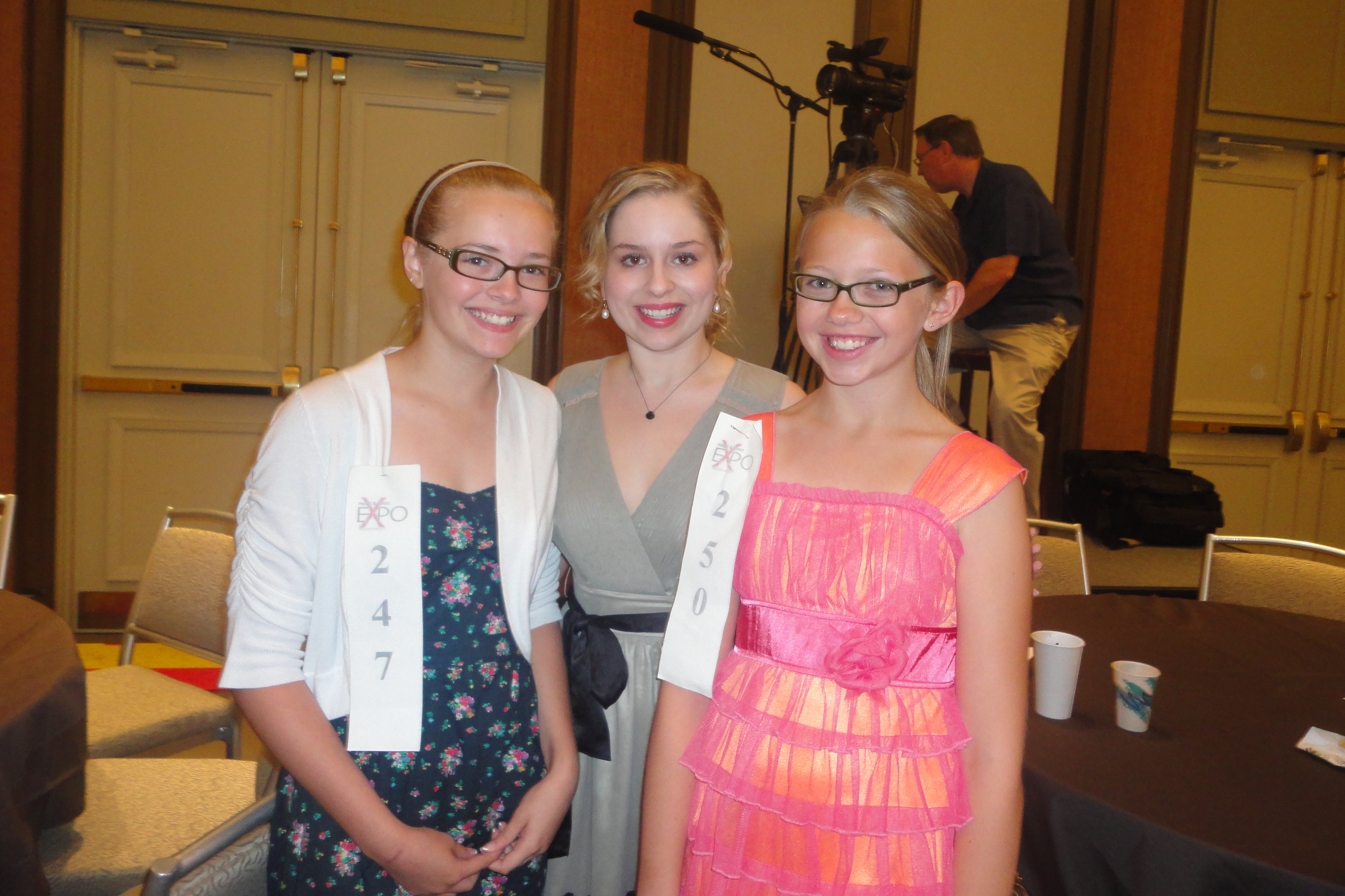 Posing with Allie Grant at the Mike Beaty Talent Expo in Dallas
