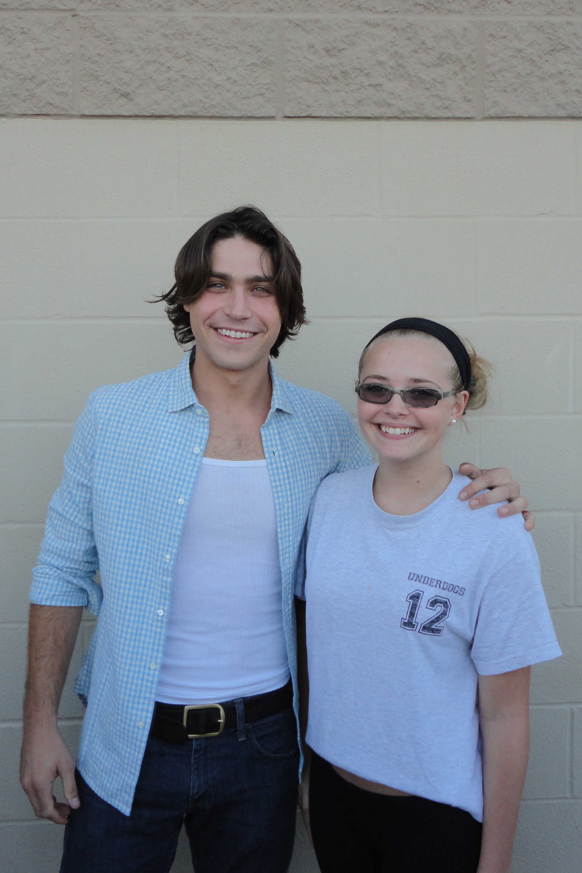 Posing with Logan Huffman at the Underdogs premier event held in Canton, Ohio.