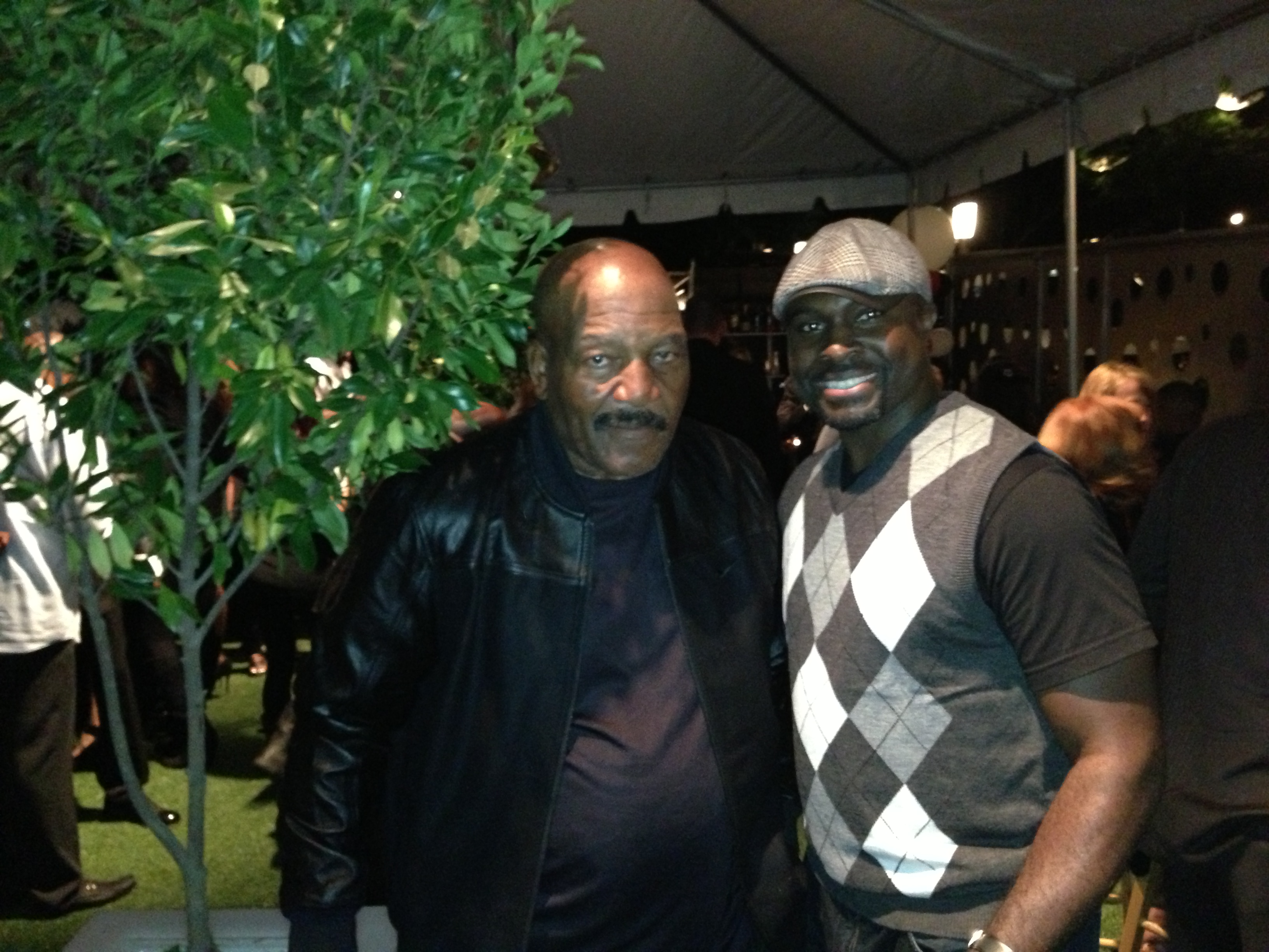 Tjay with Jim Brown