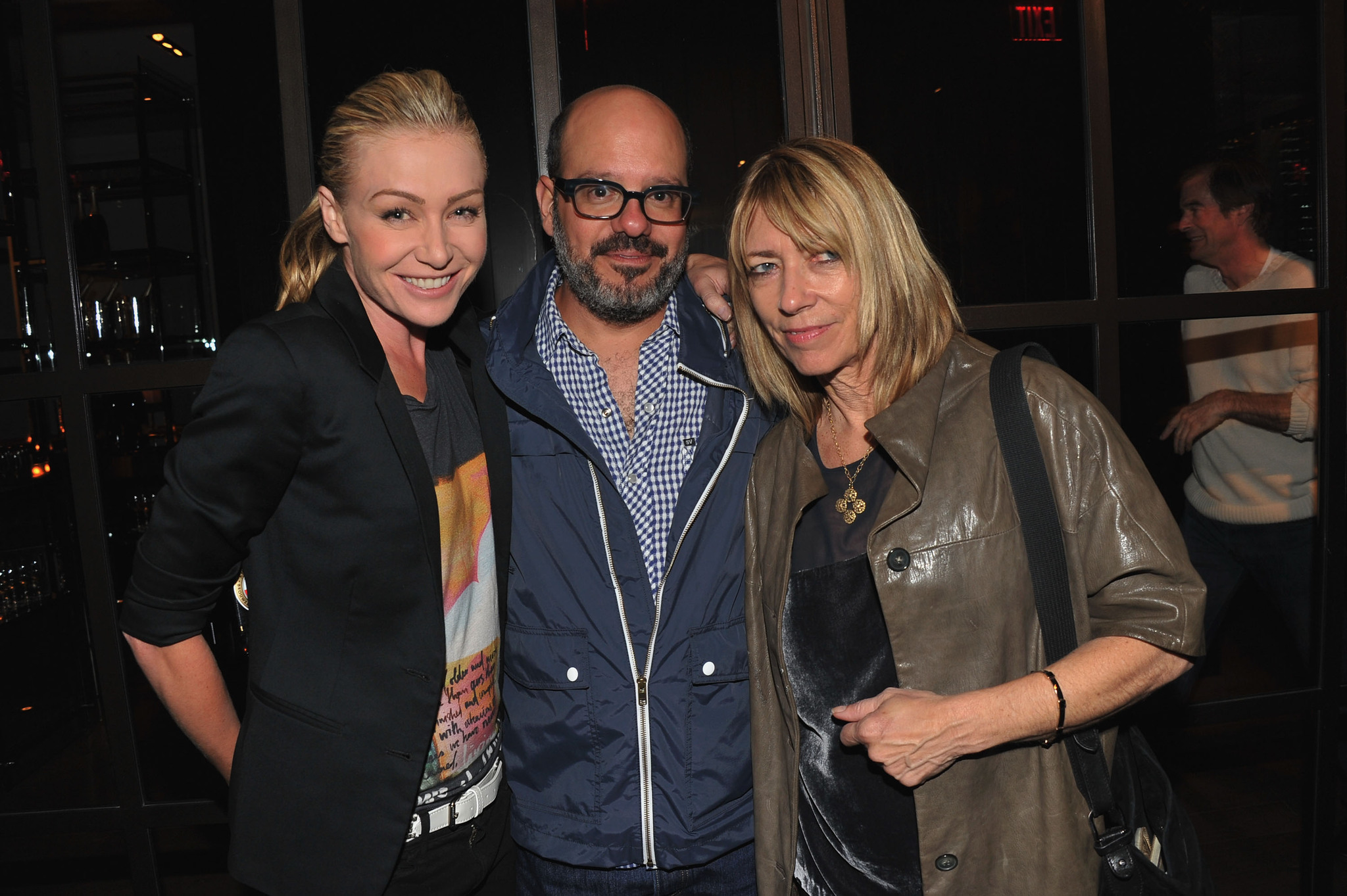 Portia de Rossi, David Cross and Kim Gordon