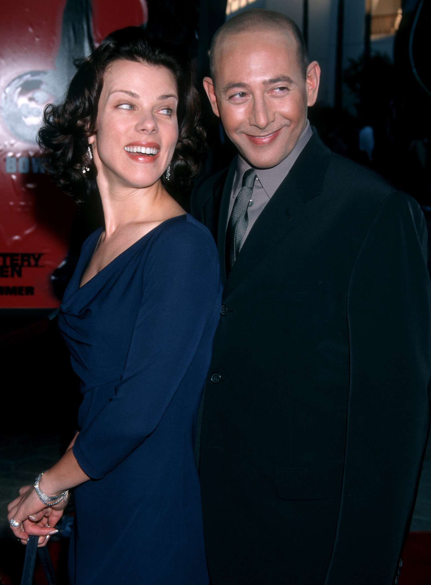 Debi Mazar and Paul Reubens