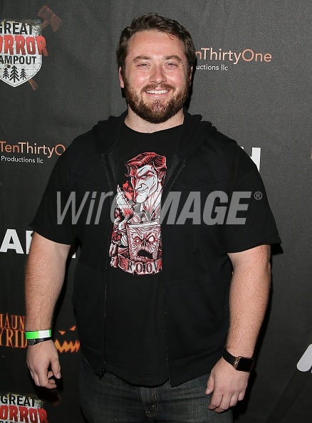 Actor Joe P. Harris attends the Los Angeles Haunted Hayride Black Carpet Premiere Night in Griffith Park on October 4, 2015 in Los Angeles, California.