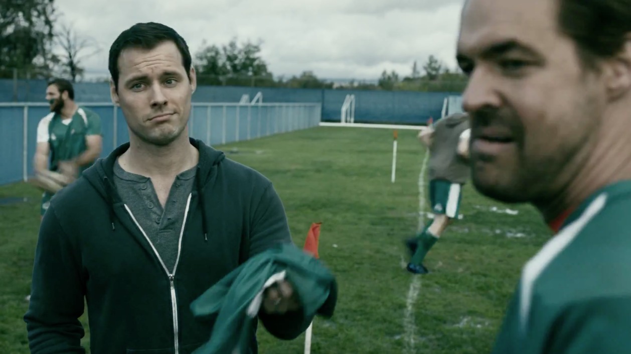 Still of Ben Kacsandi and Nick Cobb in a national Penn Mutual Life Insurance commercial.