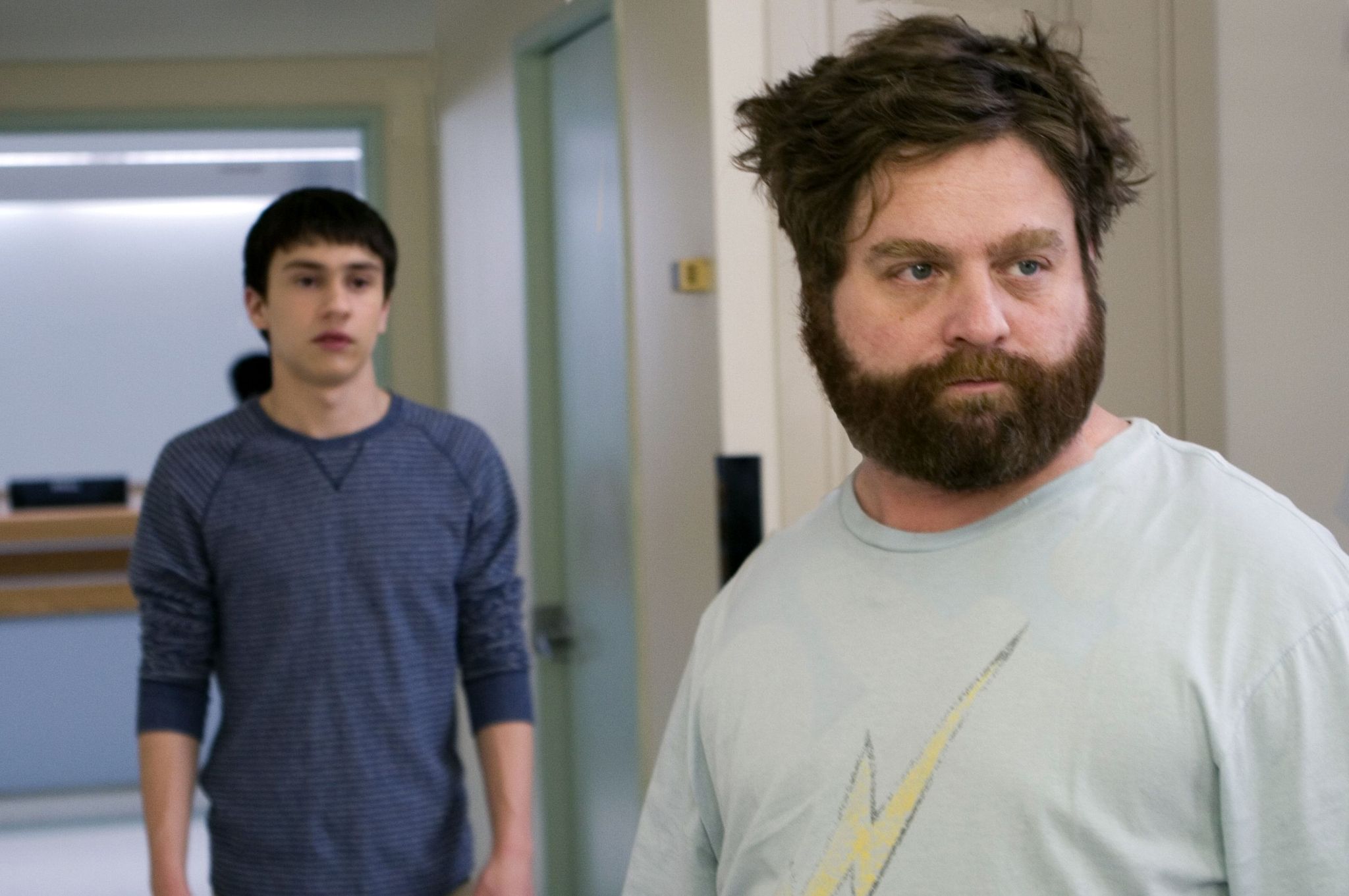 Still of Zach Galifianakis and Keir Gilchrist in It's Kind of a Funny Story (2010)