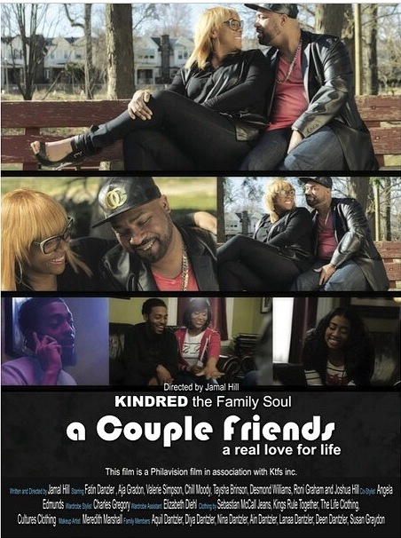 A Couple Friends is a short film that hit theaters and featured in Essence Magazine. I played April the girlfriend of Chill Mood, Starring Kindred the family Soul, Roni Graham, and Valerie Simpson. Director Jamal Hill and Produced by Curtis Bryant