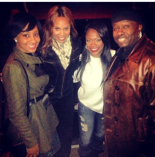 kandi Burruss, Bow legged lou, Deborah cox at Kandi's on Broad way show