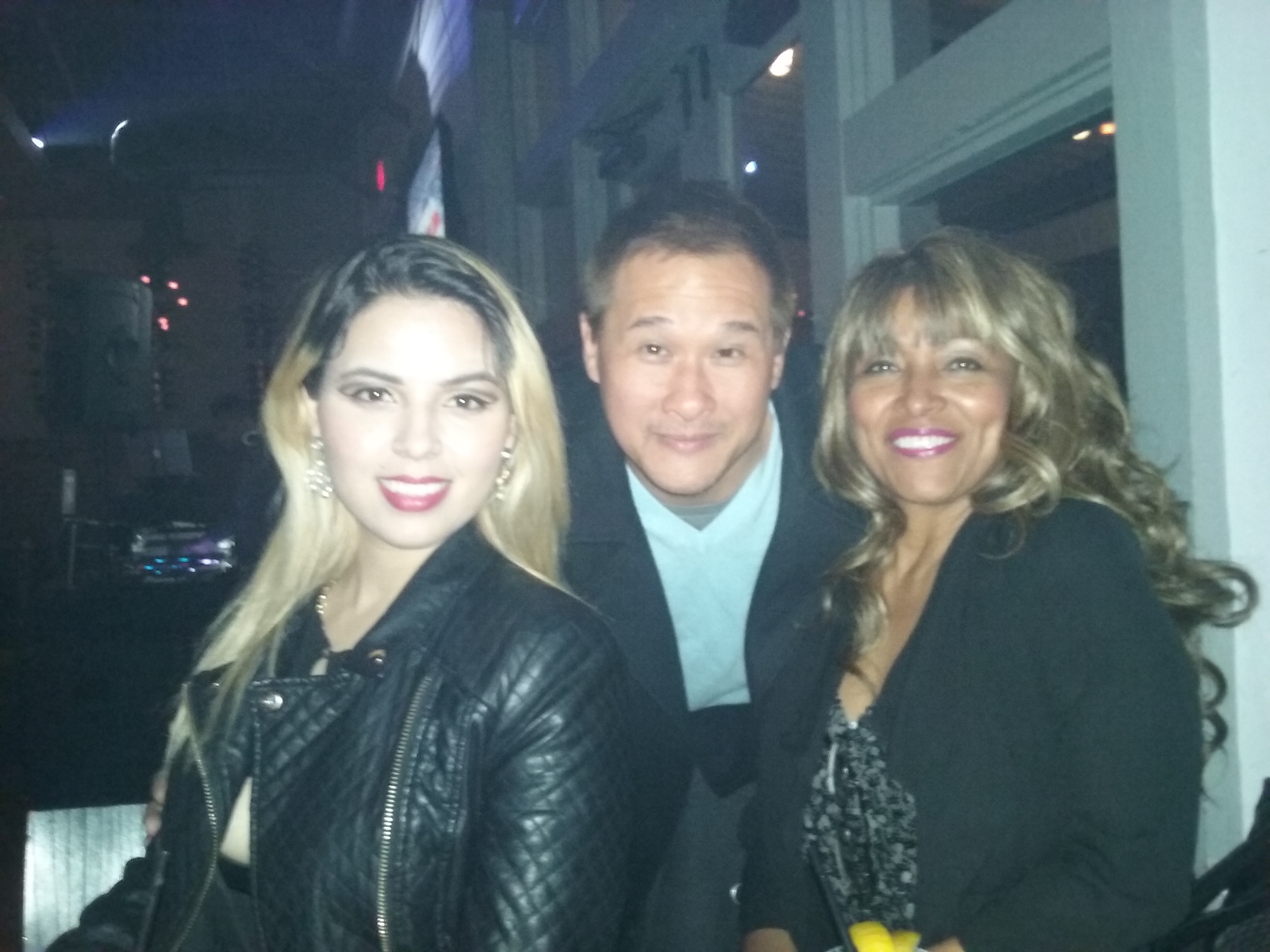 Rick Lee with his two ladies Actress Maria Alexandra & Stephanie West