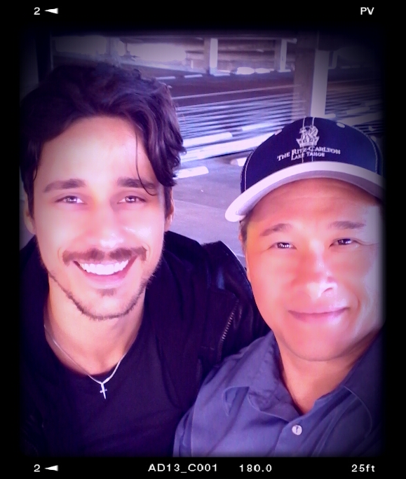 Rick Lee with Peter Gadiot in Once upon a time in Wonderland