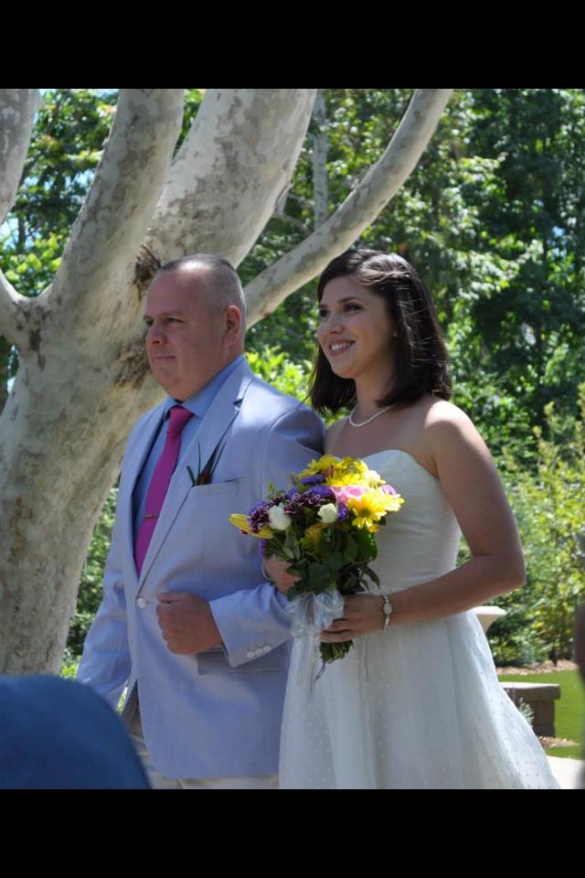 Dad walking me down the aisle