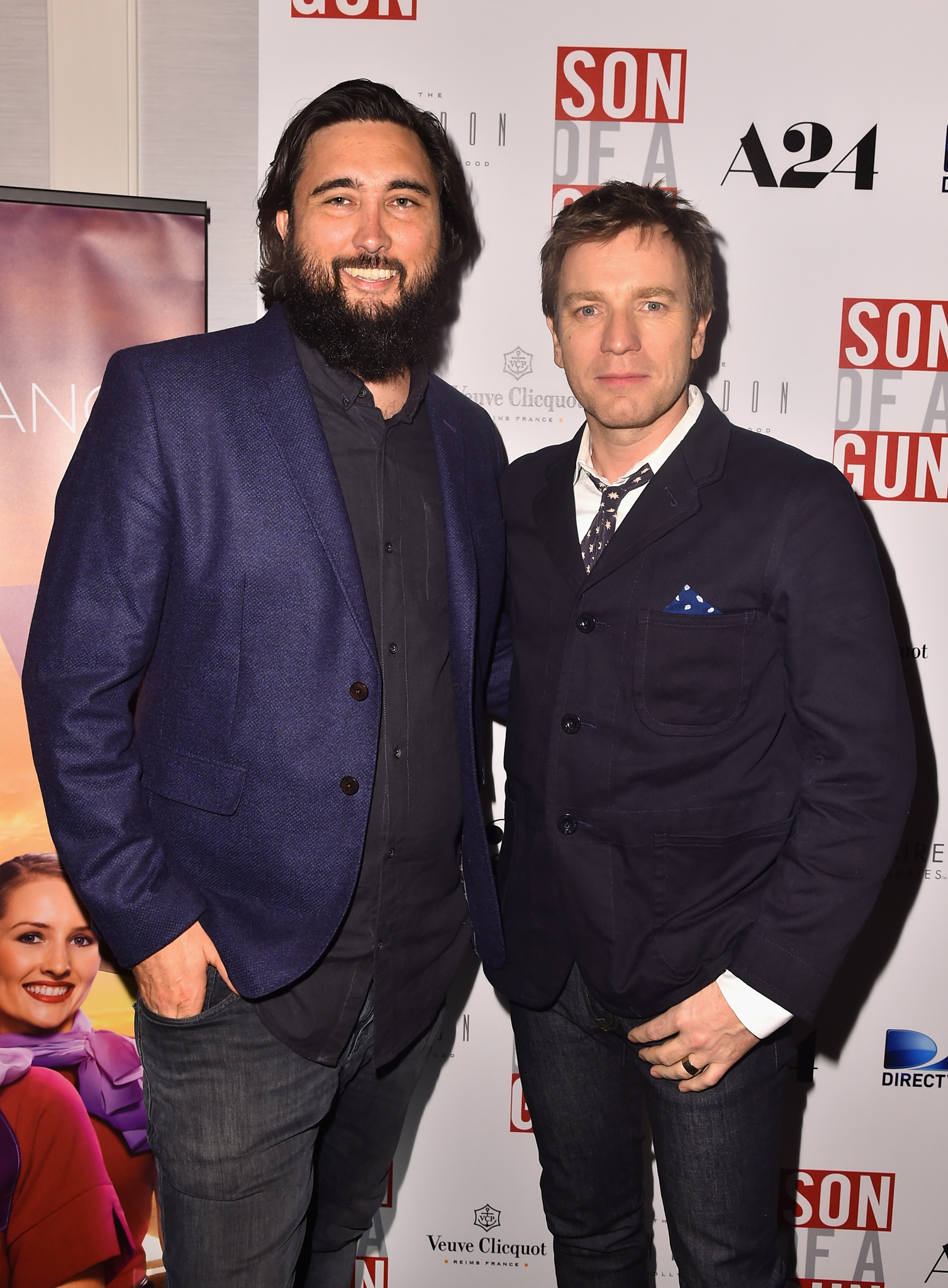 Ewan McGregor and Julius Avery at event of Son of a Gun (2014)