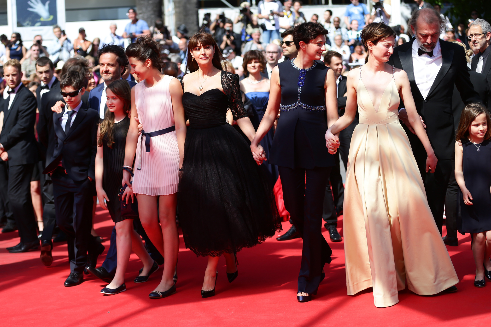 Carlo Cresto-Dina, Sam Louwyck, Alba Rohrwacher, Alice Rohrwacher, Vittorio Zunino Celotto, Eva Morrow and Maria Alexandra Lungu at event of Le meraviglie (2014)