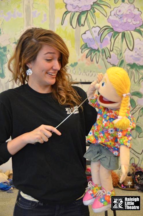 Puppeteering work done during Raleigh Little Theatre's traveling show