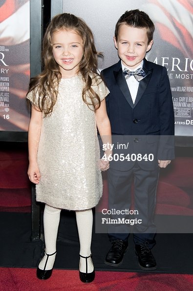 Actor's Aidan McGraw and Madeleine McGraw at the NYC Premiere of American Sniper.