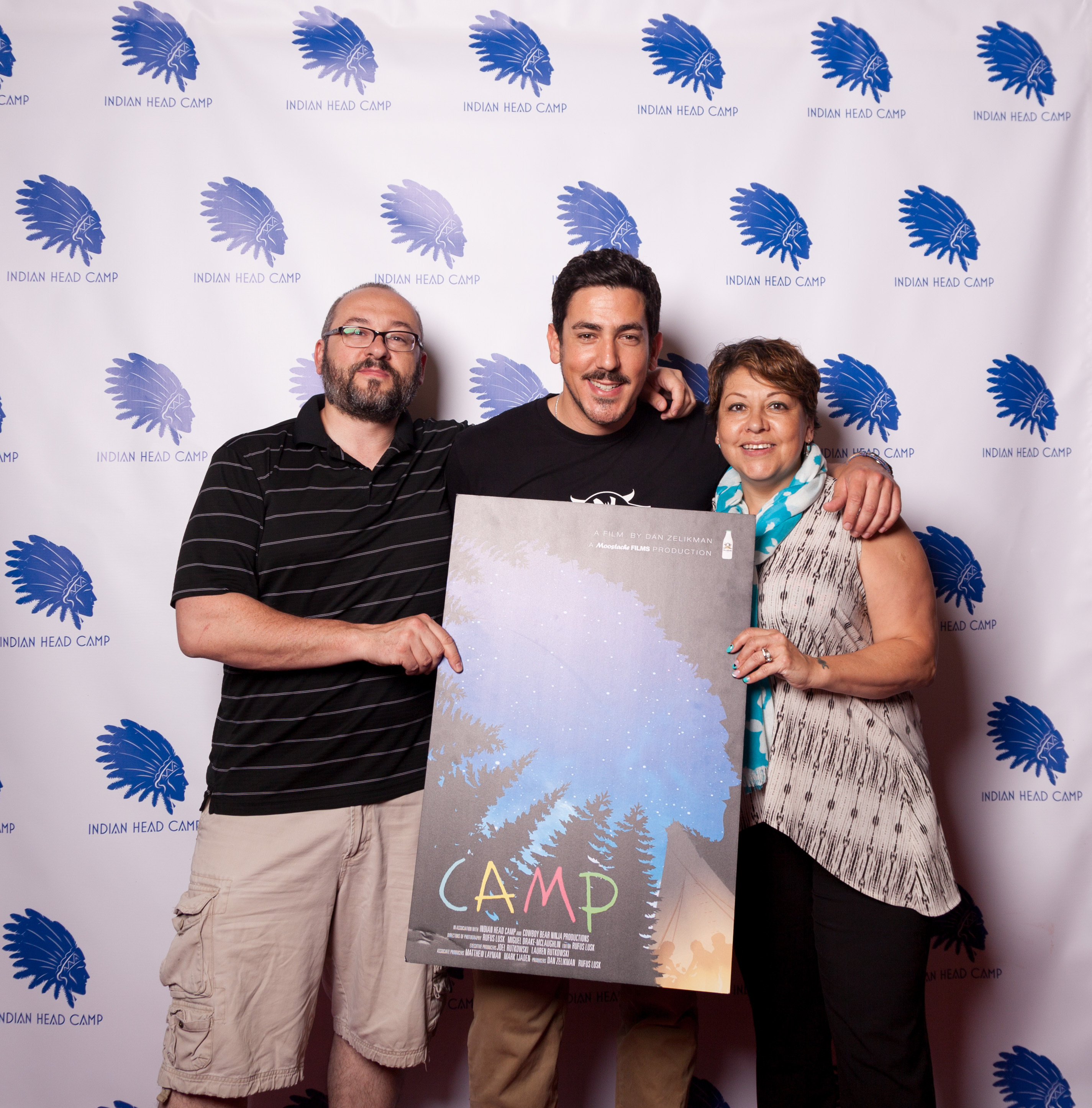 Director Dan Zelikman with his Mom and Uncle, Anna Zelikman and Leon Leybs at the premier of Camp at the Tarrytown Music Hall in New York.