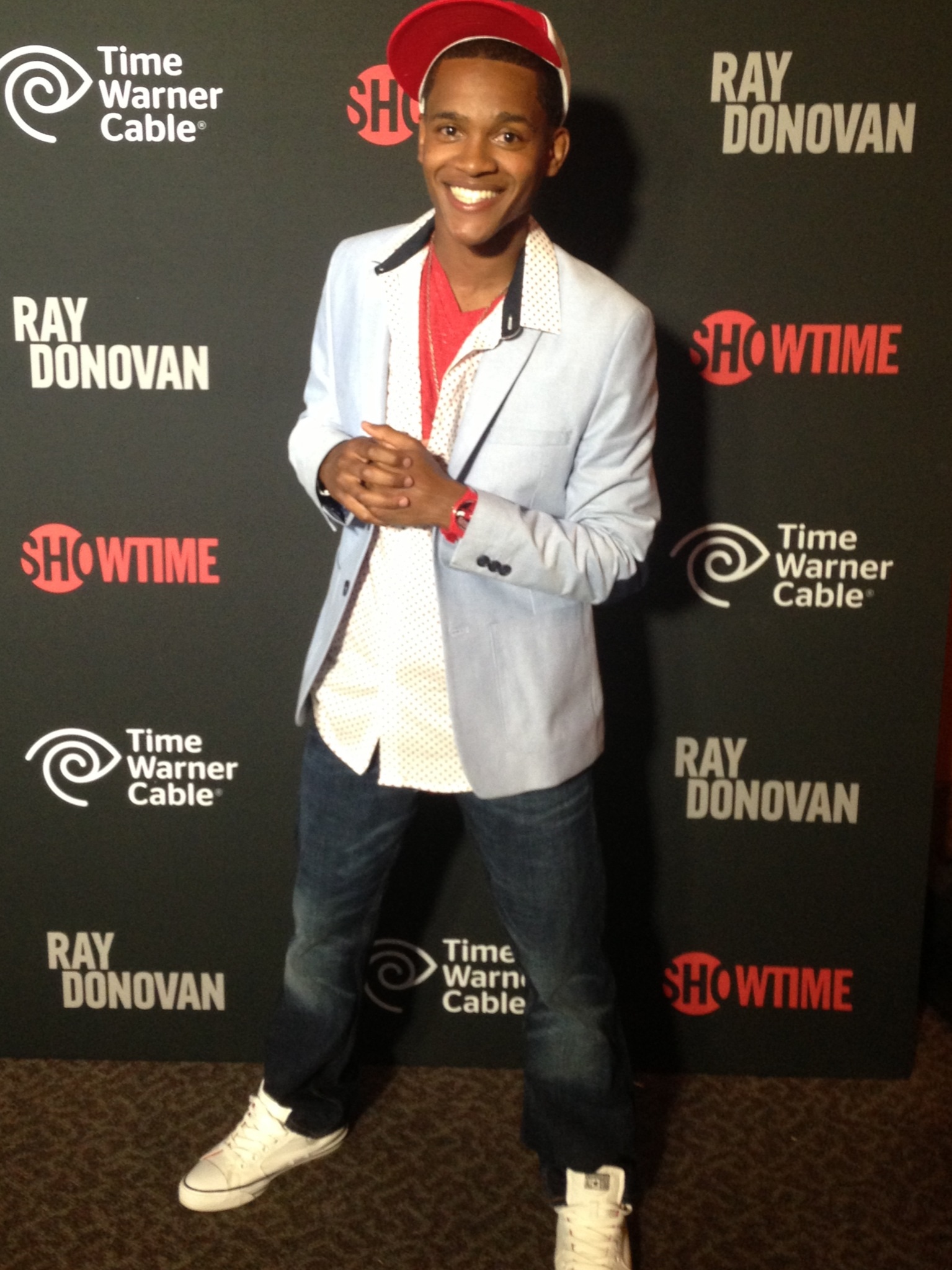 Octavius J Johnson at the Ray Donovan Premiere