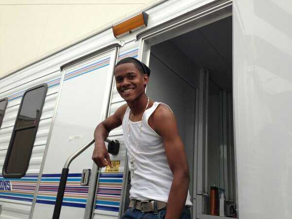 Octavius, outside of his Trailer on the set of Ray Donovan