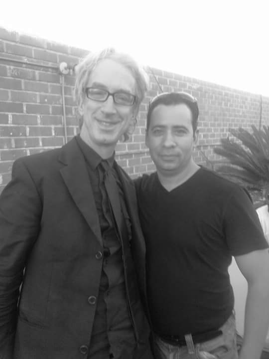 Andy dick and I at Tradiov