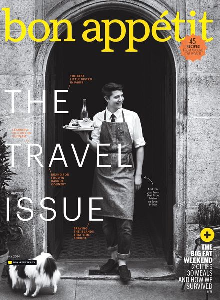 Front cover of Bon Appetit Magazine, May Issue 2014