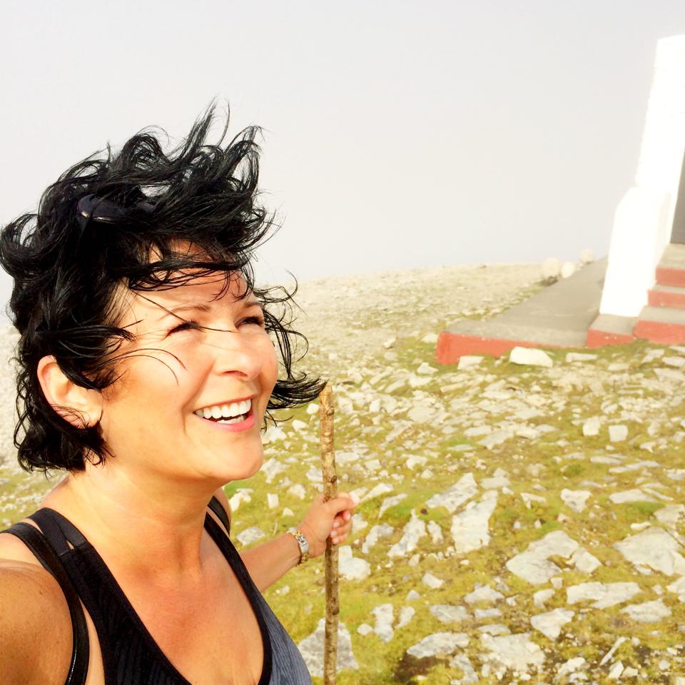 Top of Croagh Patrick in Ireland