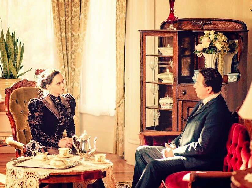 Still of Christina Ricci and Jeff Wincott as Marshal Hilliard in The Lizzie Borden Chronicles