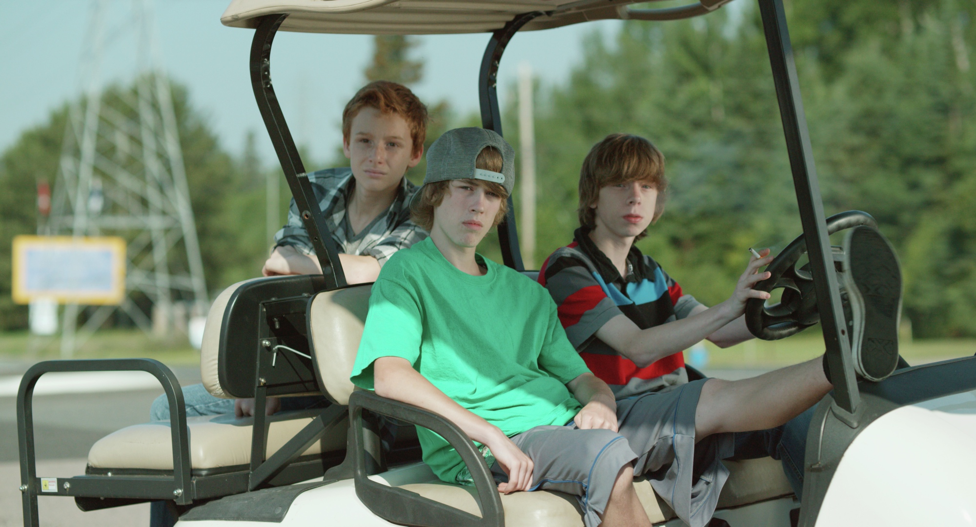 Still of Jackson Martin, Reece Moffett and Nick Serino in Sleeping Giant (2015)