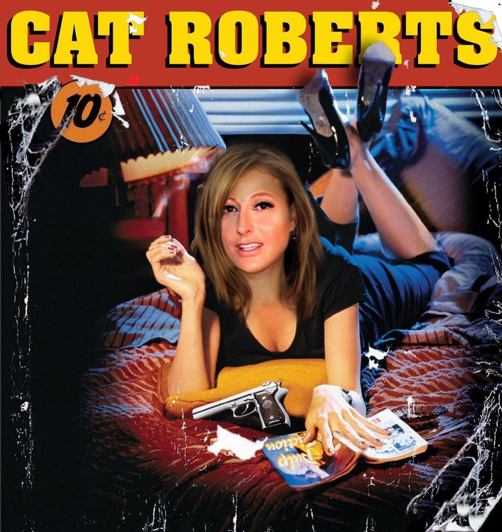 Cat Roberts in Pulp Fiction fan art