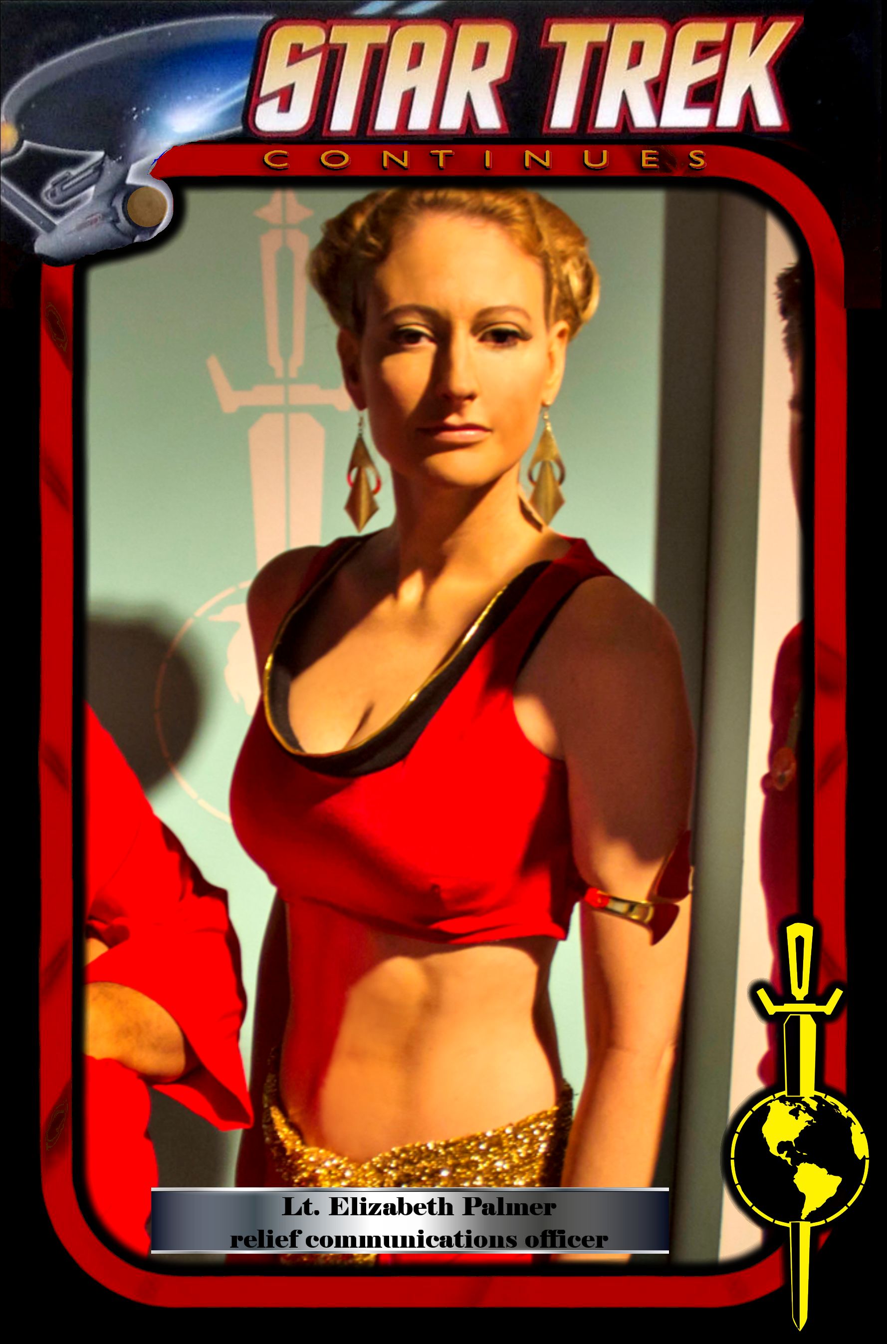 Star Trek Mirror Universe Trading Card - Cat Roberts as Lt. Elizabeth Palmer