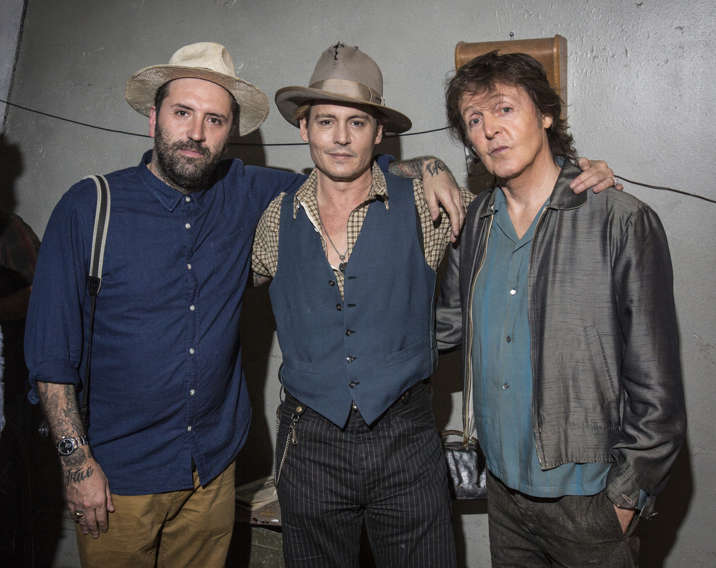 Vincent Haycock, Johnny Depp, Paul McCartney