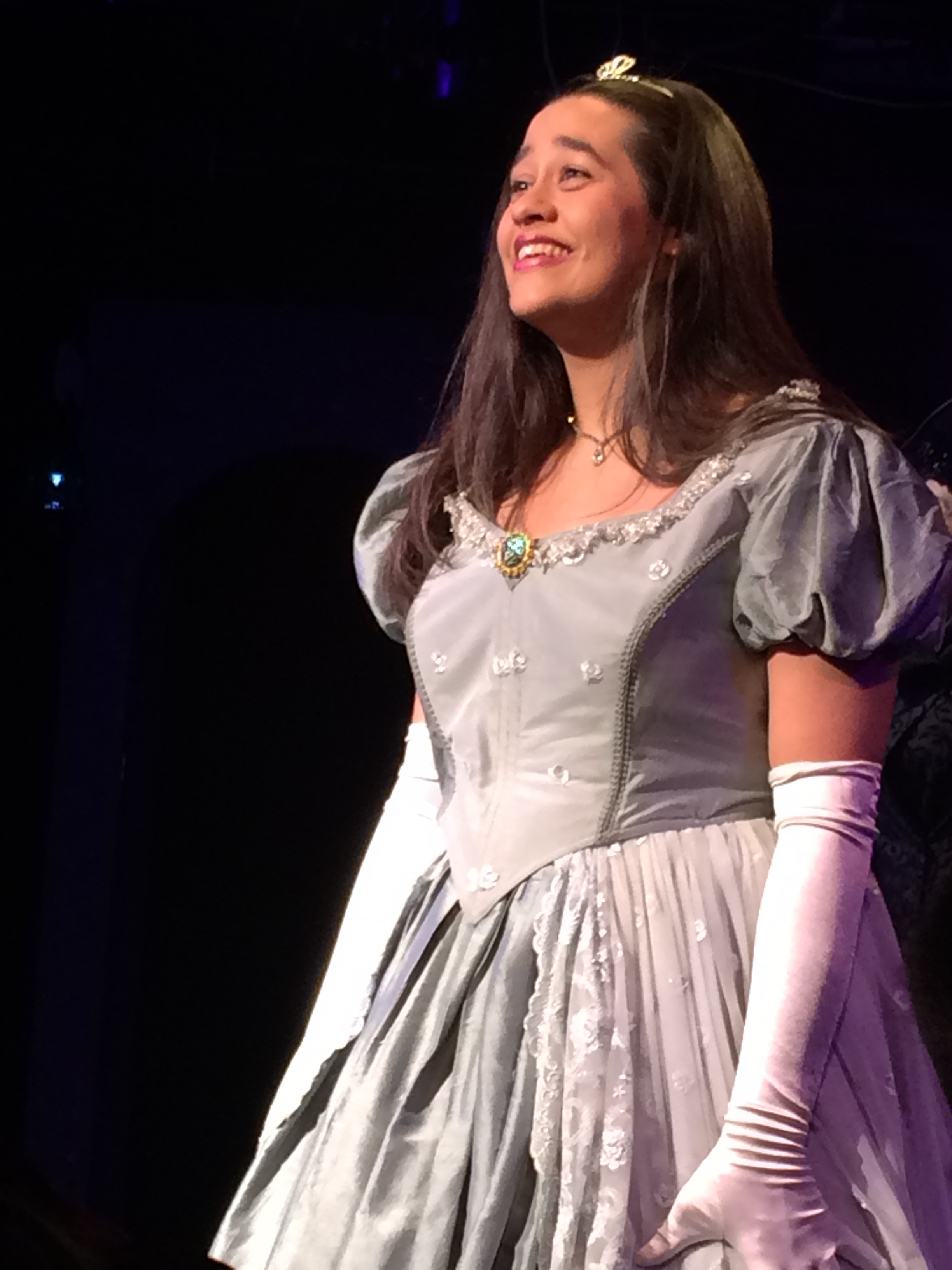 Leah Sayad as Cinderella in Cinderella! Cinderella! with the Hudson Theatre Ensemble.