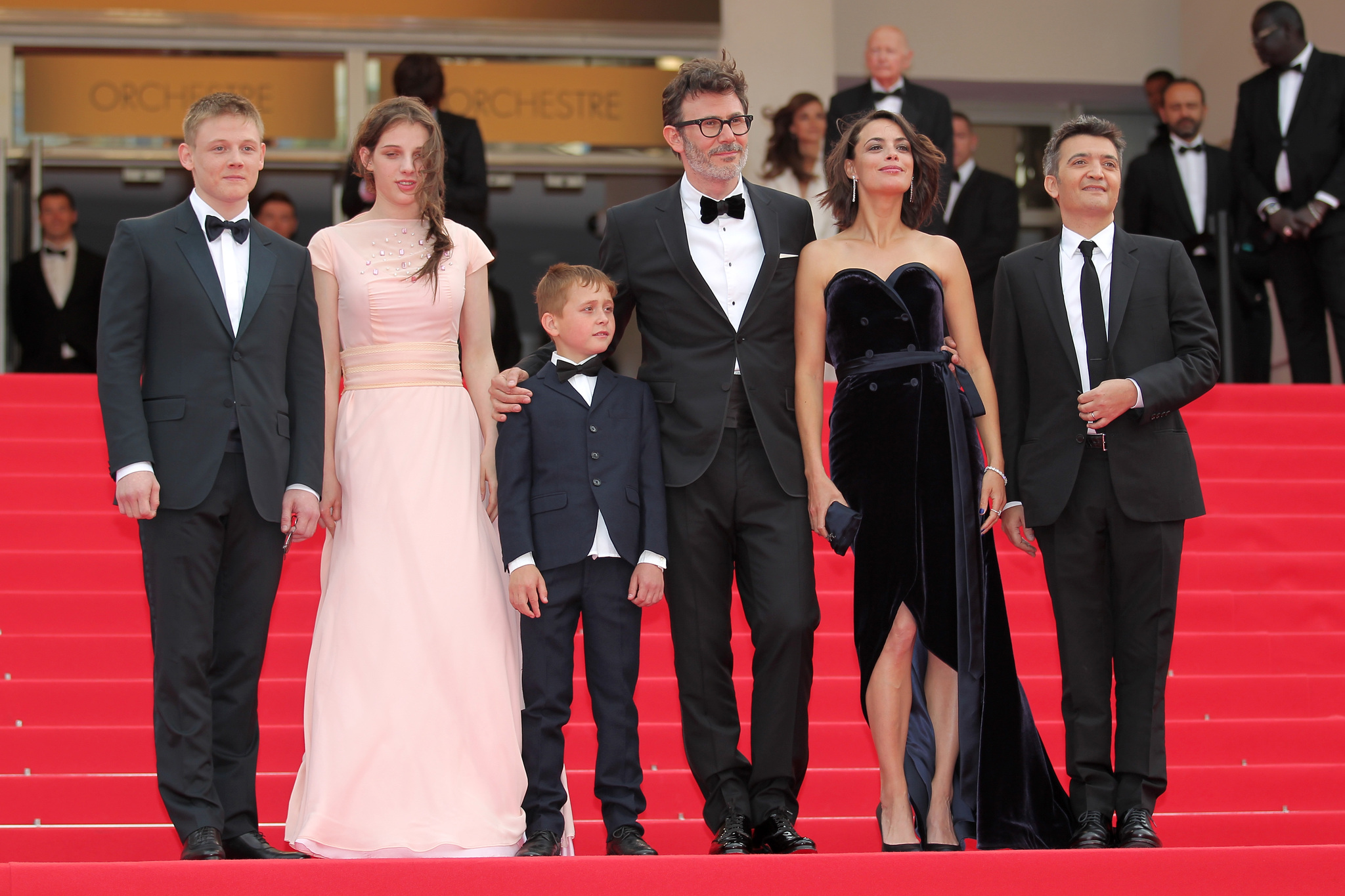 Bérénice Bejo, Michel Hazanavicius, Thomas Langmann, Maksim Emelyanov and Zukhra Duishvili at event of The Search (2014)