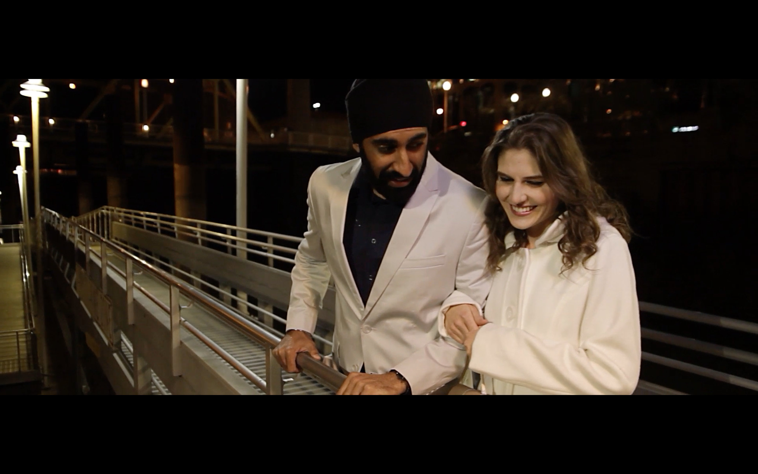 Still of Kristina Vivsik and AJ Singh in Thinking Out Loud (2014)