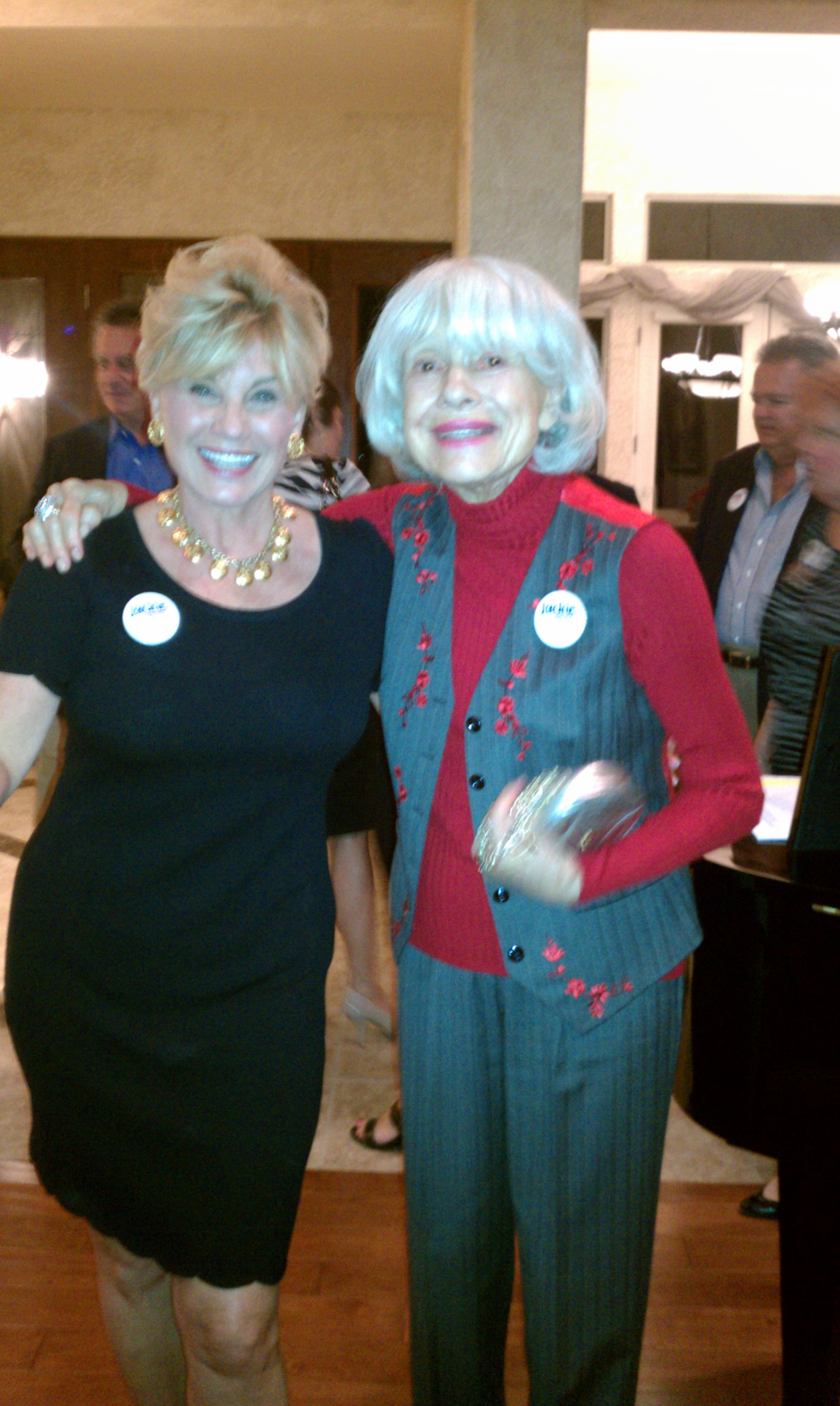 With Carol Channing!