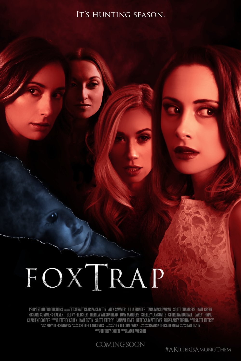 Still of Klariza Clayton, Kate Greer, Julia Eringer and Becky Fletcher in Fox Trap (2016)