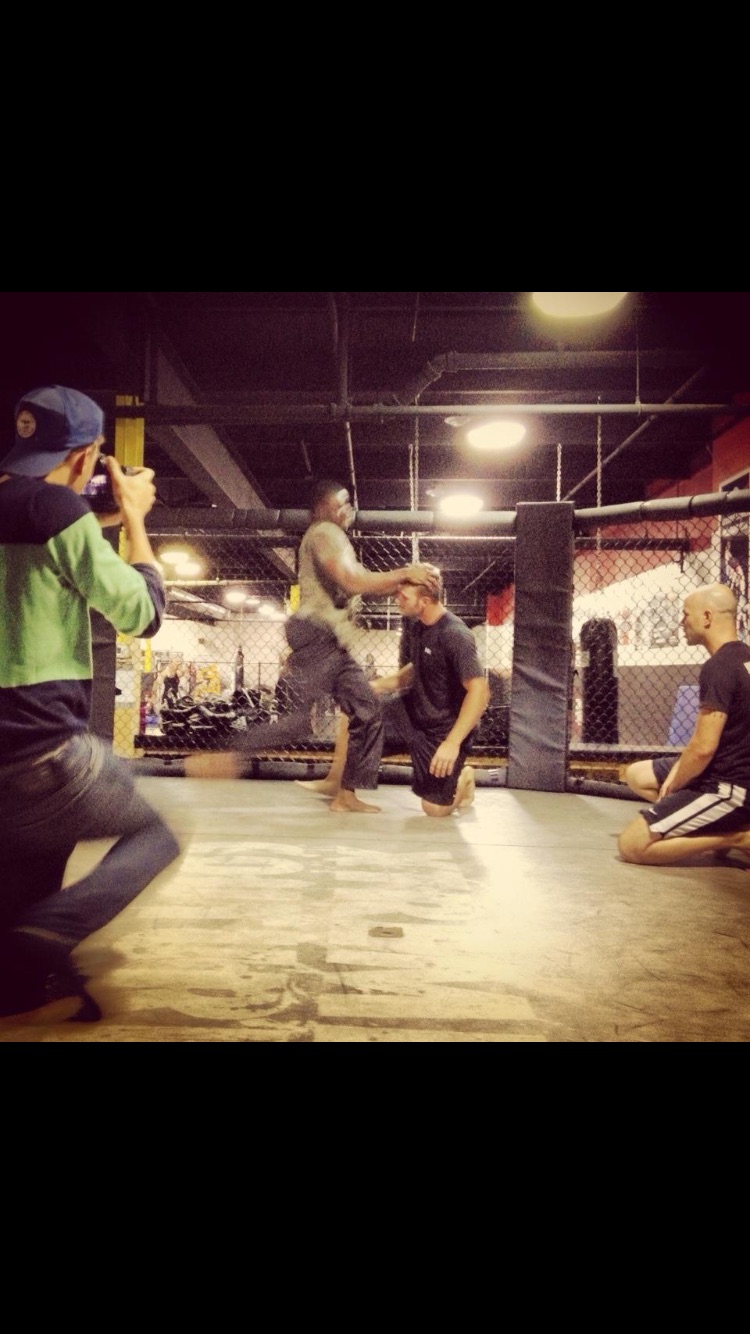 Jeremy Ninaber stunt training with Hybrid Fighting Method