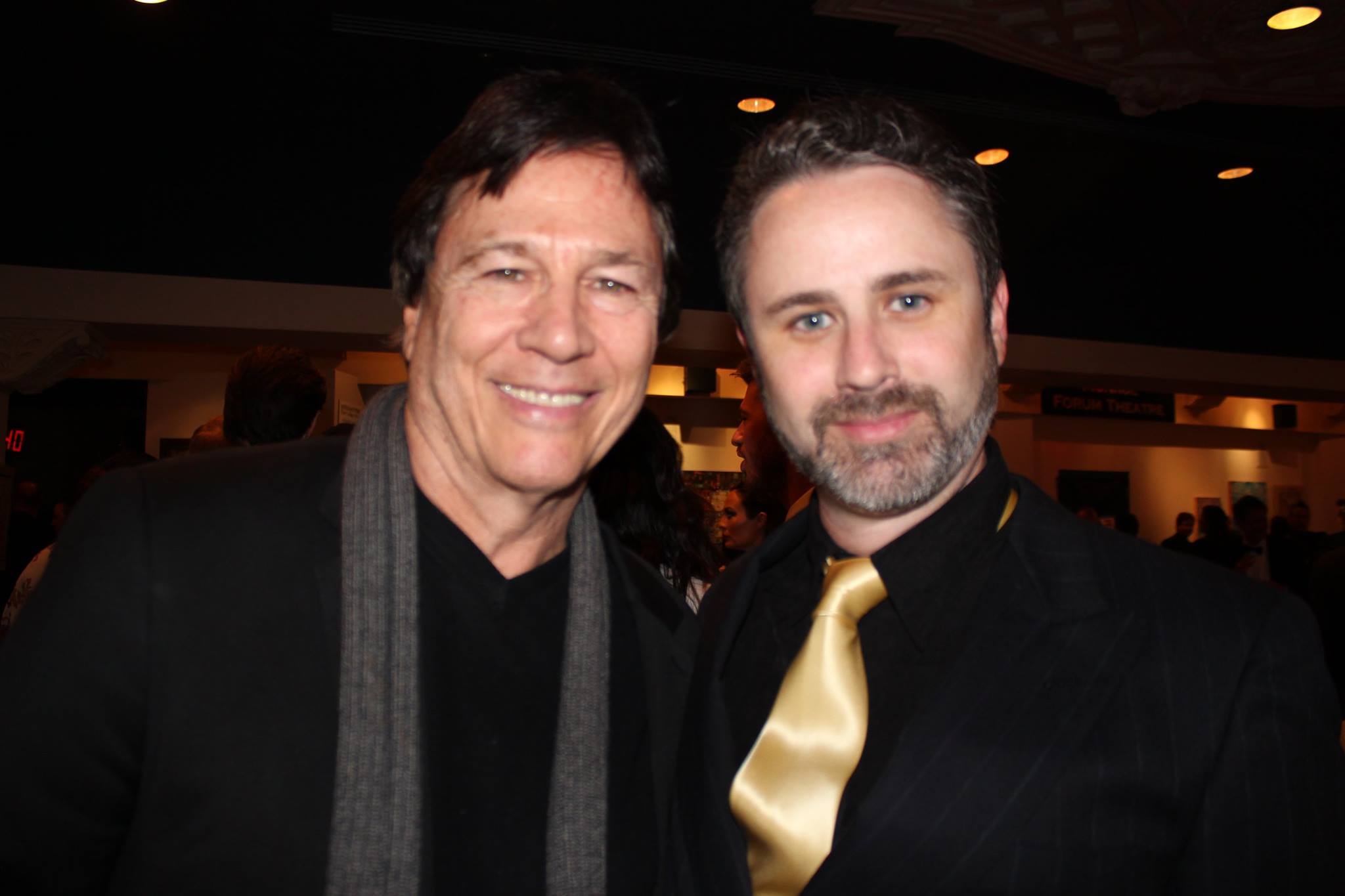 Ed Robinson & Richard Hatch at the 2015 Indie Series Awards