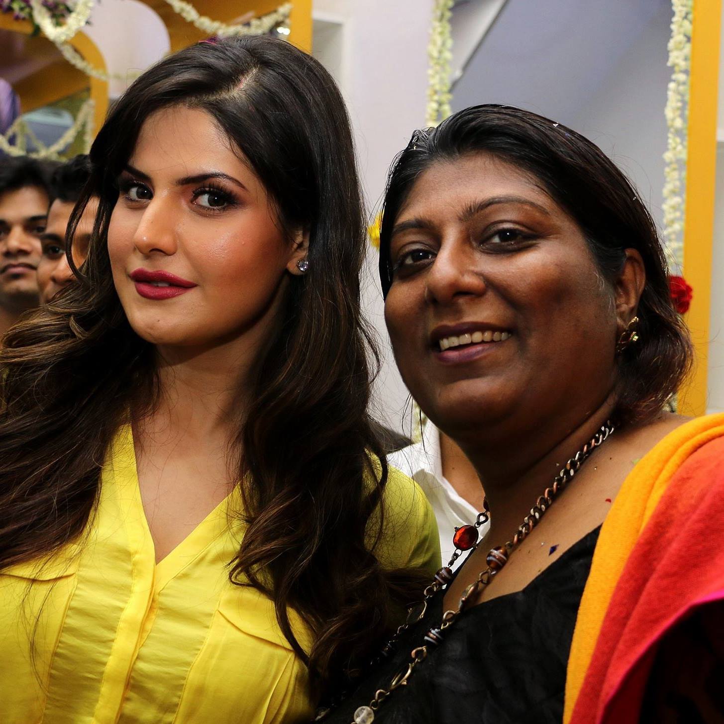 With Zarine Khan at the Launch of Shraddha Sagaonkar's Salon and Spa.