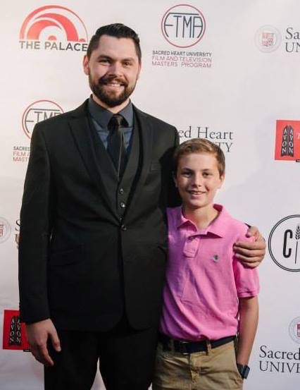 Noah at the 2014 FTMA Film Festival with Director Antonio Esposito of The Clearing