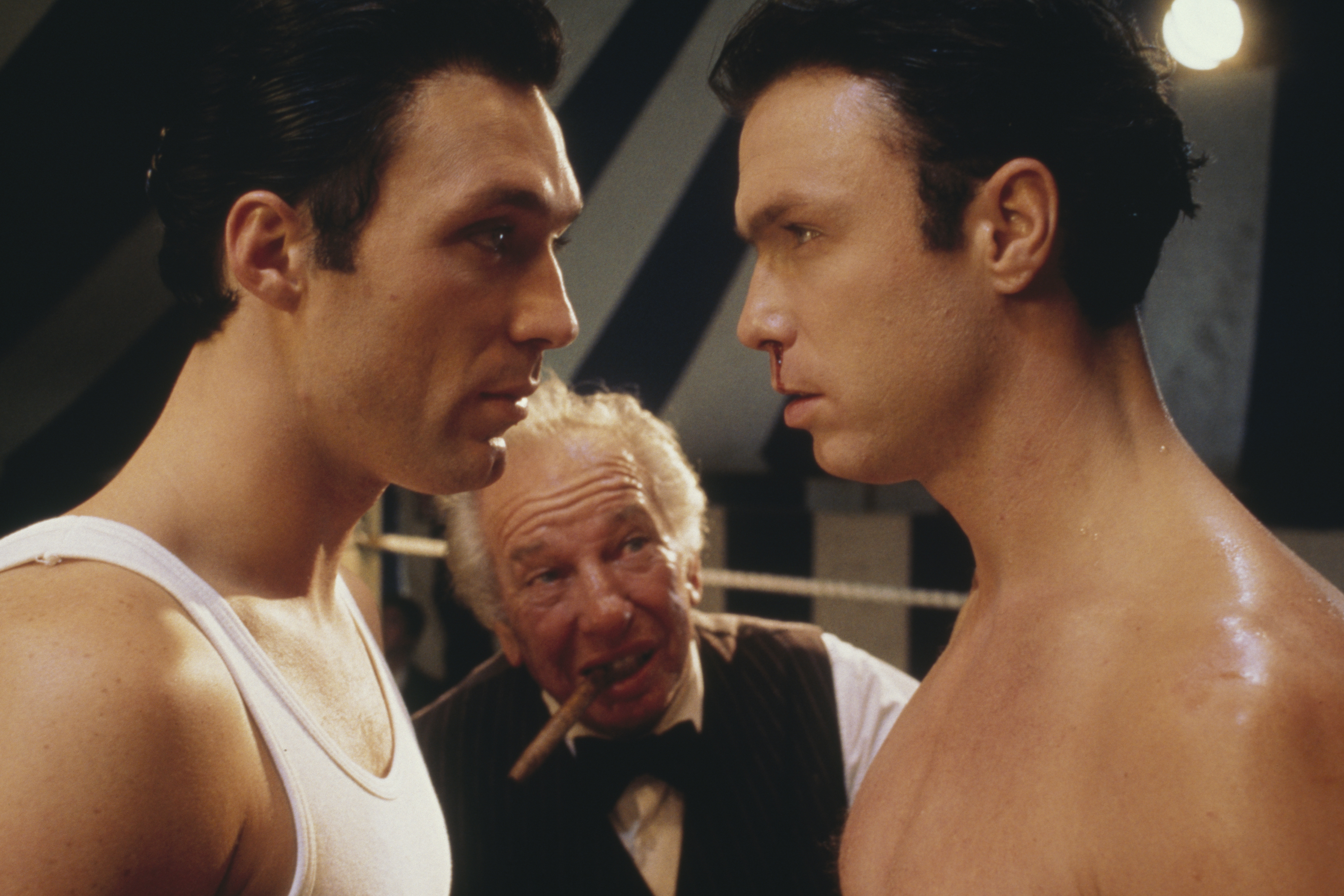 Still of Michael Balfour, Gary Kemp and Martin Kemp in The Krays (1990)