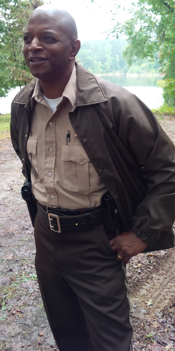 Featured Sheriff on the set of Resurrection...