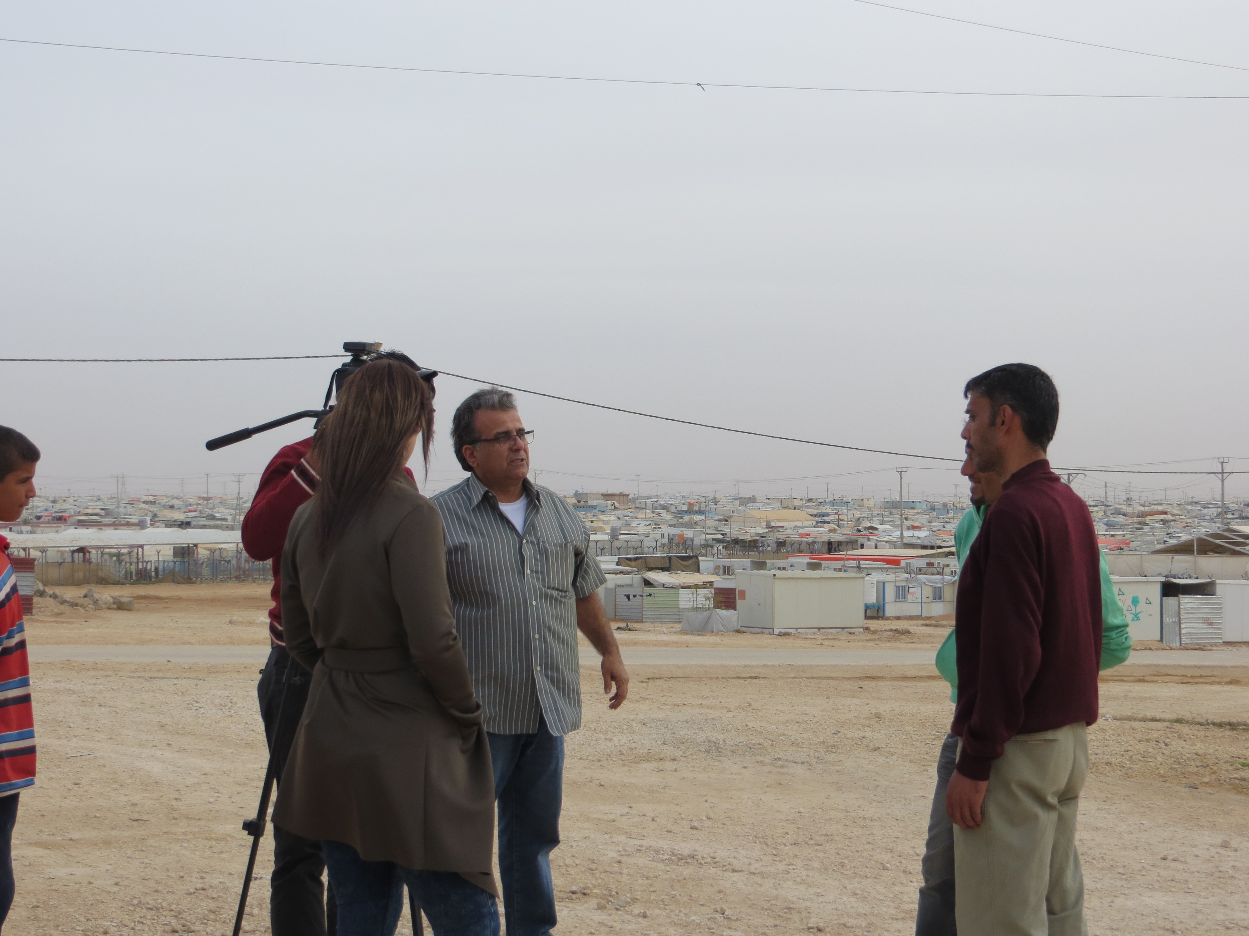 Director George Nemeh at Za'atari Syrian Refugee Camp 
