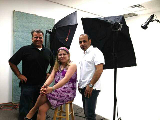 George Nemeh during an open auditions in Michigan n Detroit with the greatest people who really has helped us so much. Radio personality & TV reporter Diva Afaf Ahmad N Videographer Mr. Hasan Ali Elatat