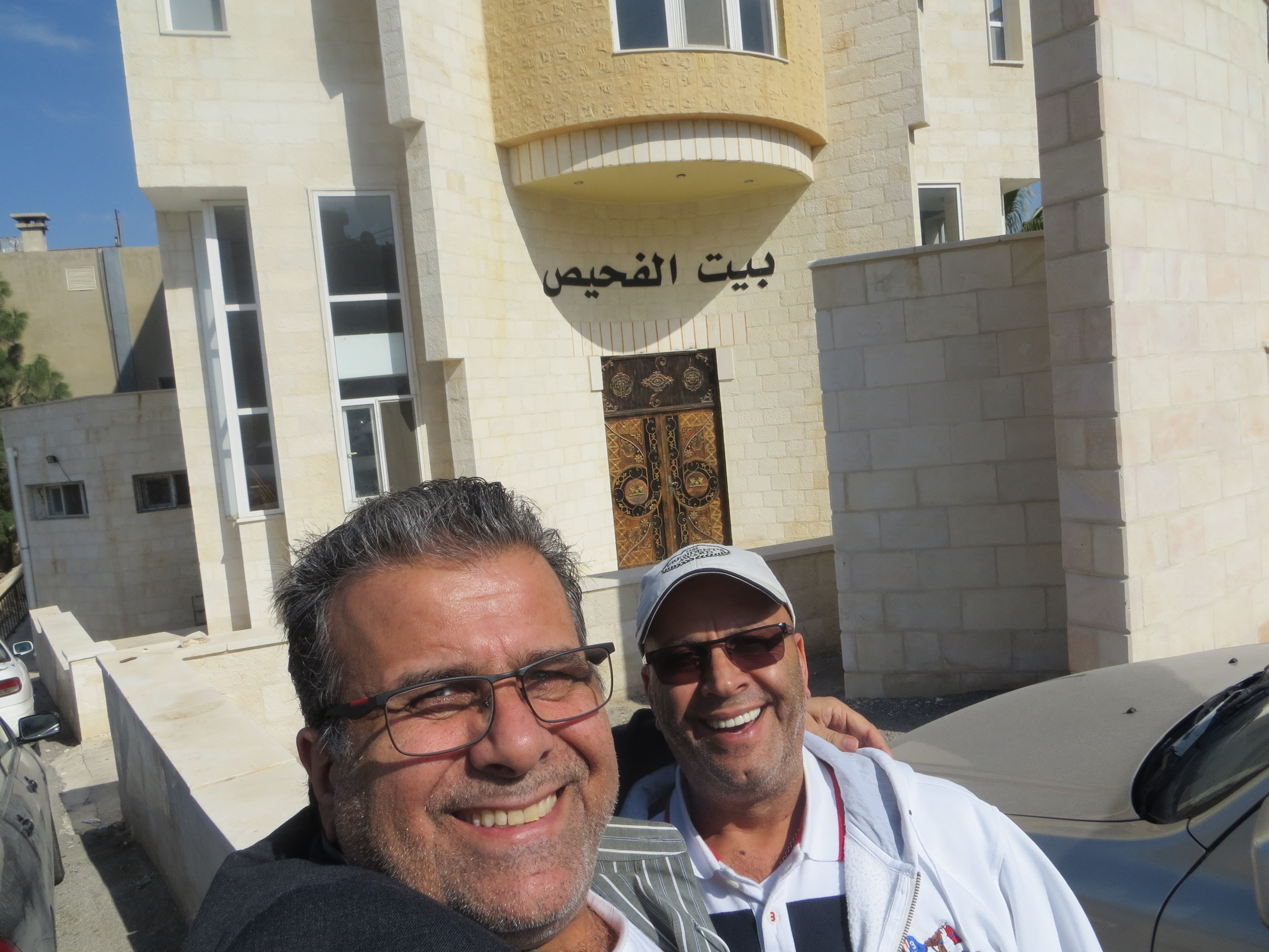 Producer George Nemeh with our key film producer Mr.and Captain Nemo in the a town called Fuhies,Jordan in the Kingdom !