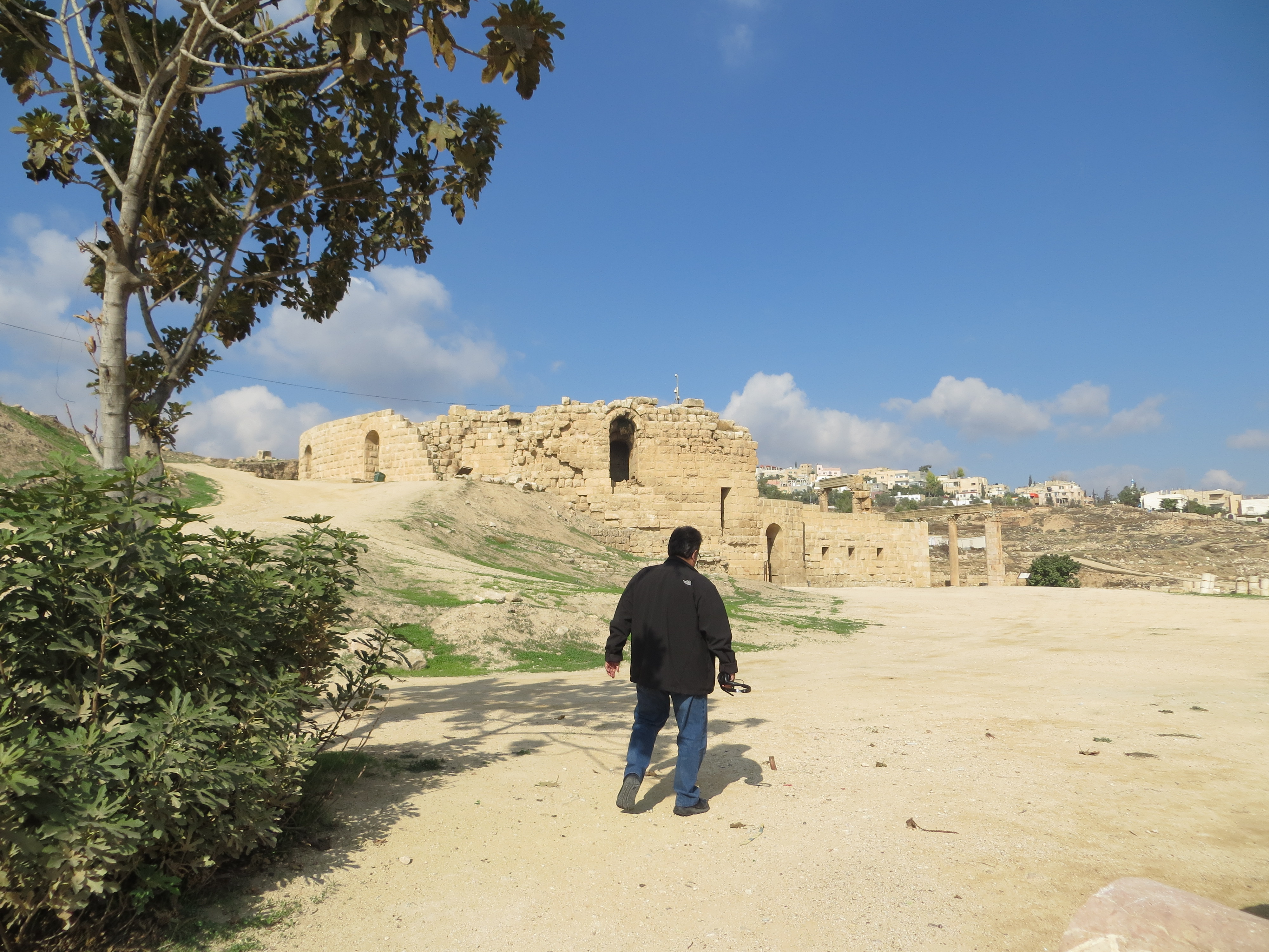 George Nemeh walking the Roman Ruins setting up sights...Oct/Nov 2015 !Surprise image!