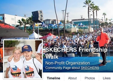 Theresa Laib with BFF Eden at 2014 Skechers Facebook Cover Page for program to raise funds for Special Needs Kids.