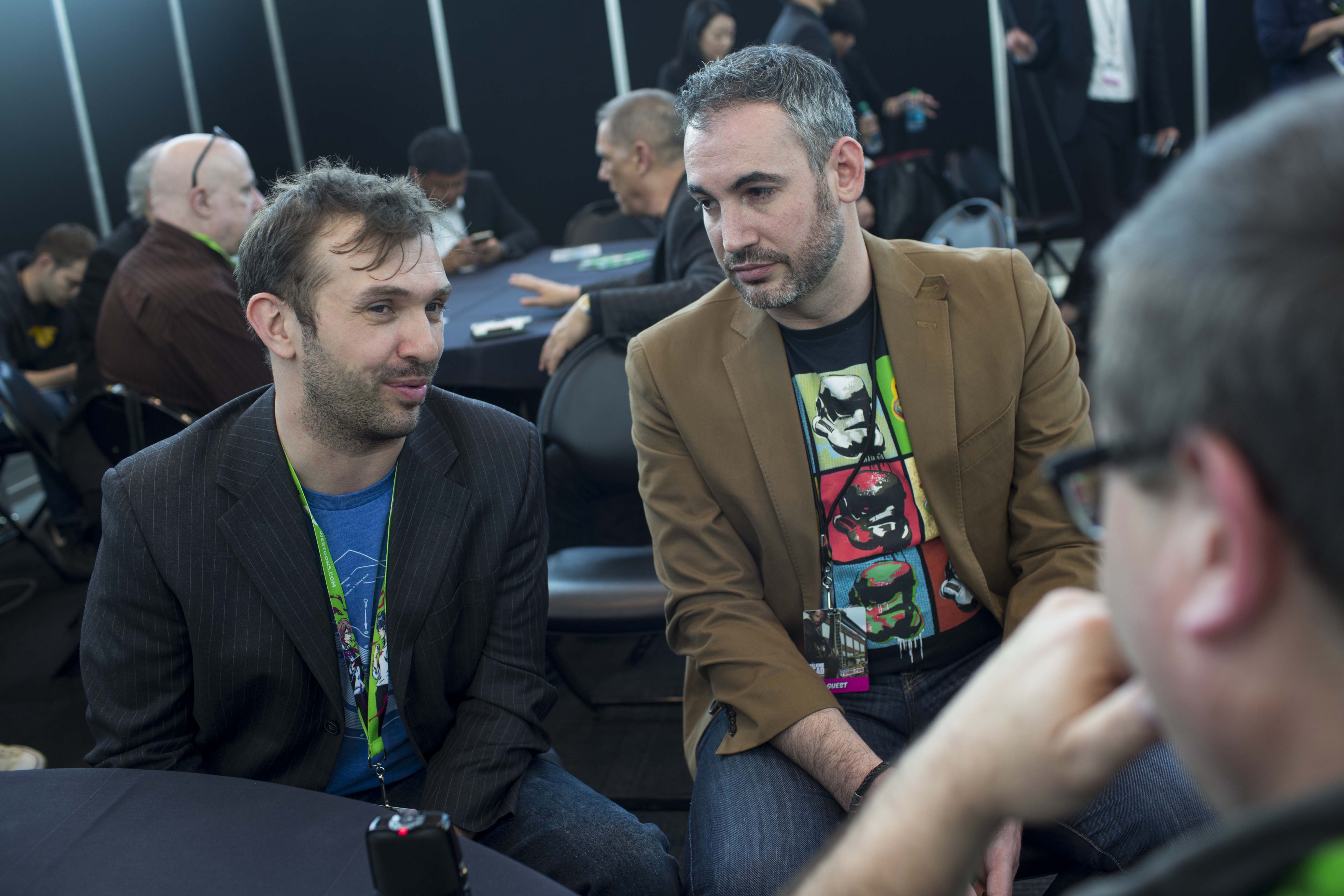 Jake Thornton and Ben Lustig at New York Comic Con 2015.