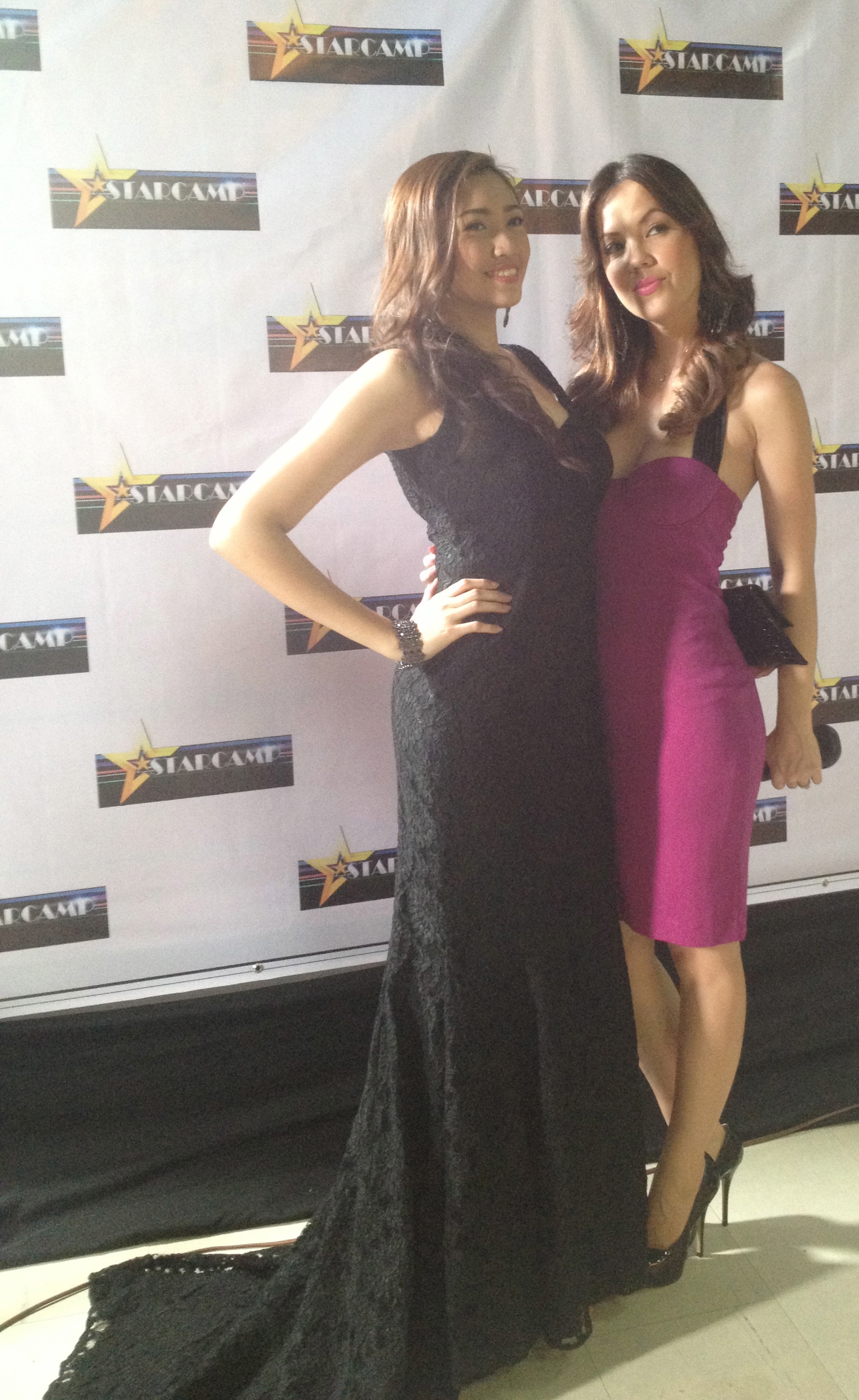 Karen Ann Cabrera and Amber Davis at the Starcamp Season 1 Premiere Night