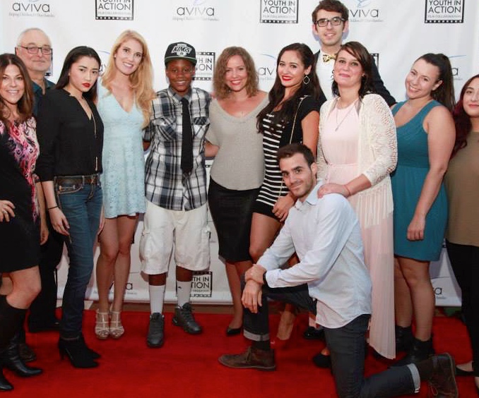Lanelle Scott, Chip Proser, Karen Ann Cabrera, Rachel Zink, Cassandra Hein, Denyc Denise, Ryan Young and Kristian Lugo at The Prom Date event in Sony Pictures Studio