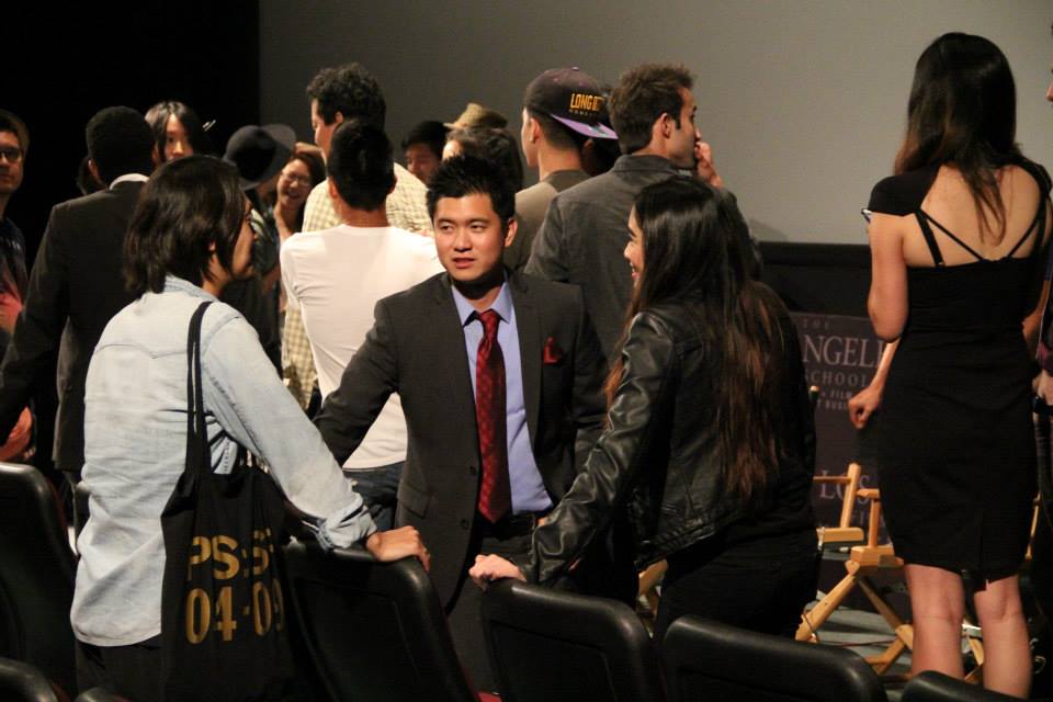 Karen Ann Cabrera, Anthony Liu (Executive Producer) and Sunhoo Lee at the premiere of An Inconvenient Stay in the Los Angeles Film School in Hollywood