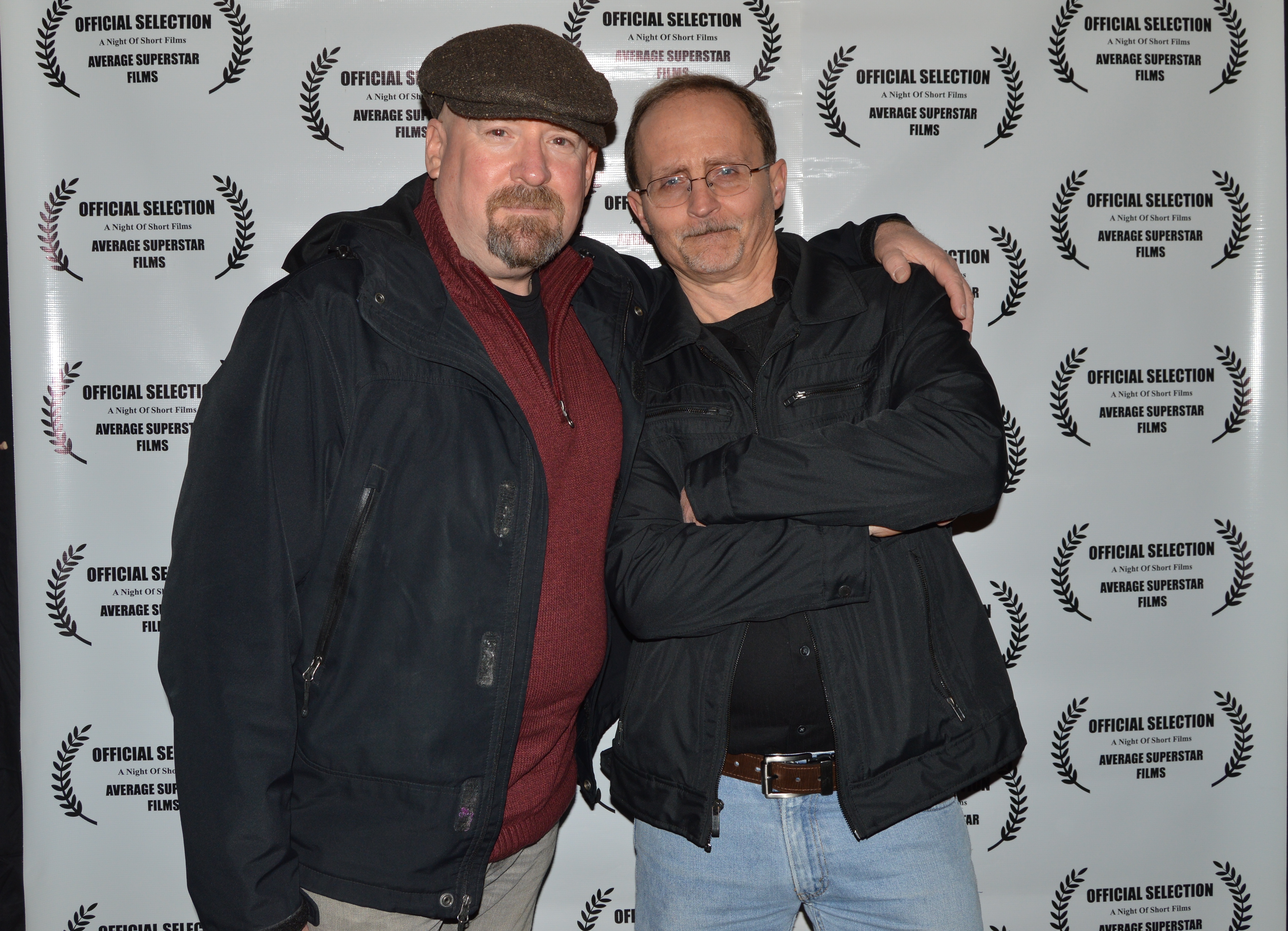 At the Night Of Short Films XII, at The Trocadero, in Philadelphia, with actor Edward Stanley Hitchins.